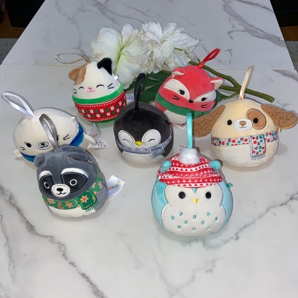 2023 Squishmallow Christmas Ornament Set of 7 - Picture 1 of 16